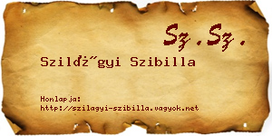 Szilágyi Szibilla névjegykártya